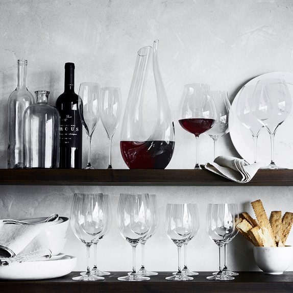 Angled Unique Wine Glasses Vases for Olives and Decoration
